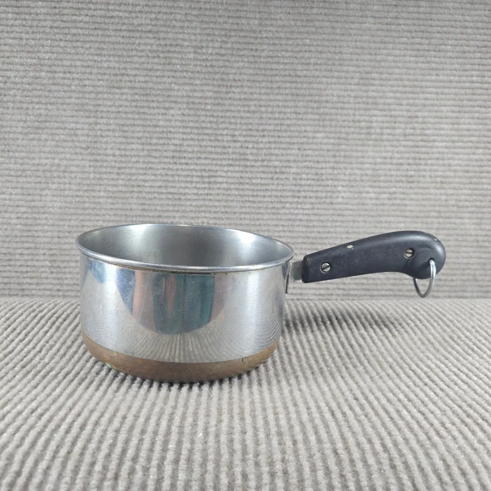 Revere Ware 1.5 Qt Silver Copper‎ Clad Stainless Steel Saucepan